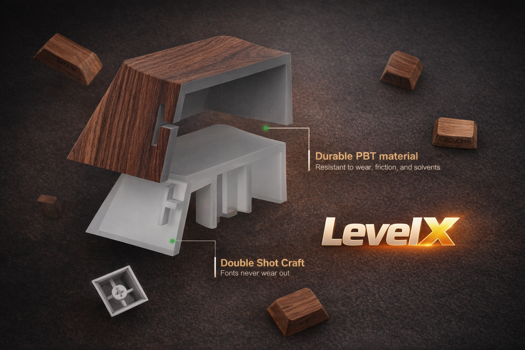 LEVELX | ROOTS 130 Keycaps 🎁 LEVELXمع هدية من